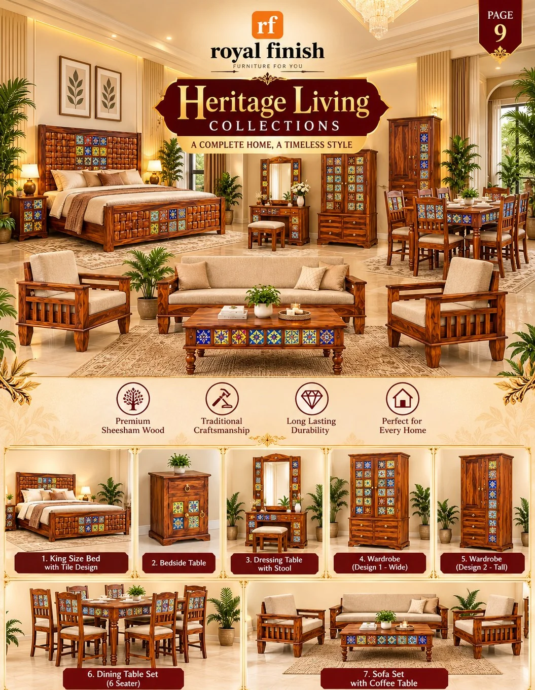 Heritage Marriage Set catalogue page — Collection overview