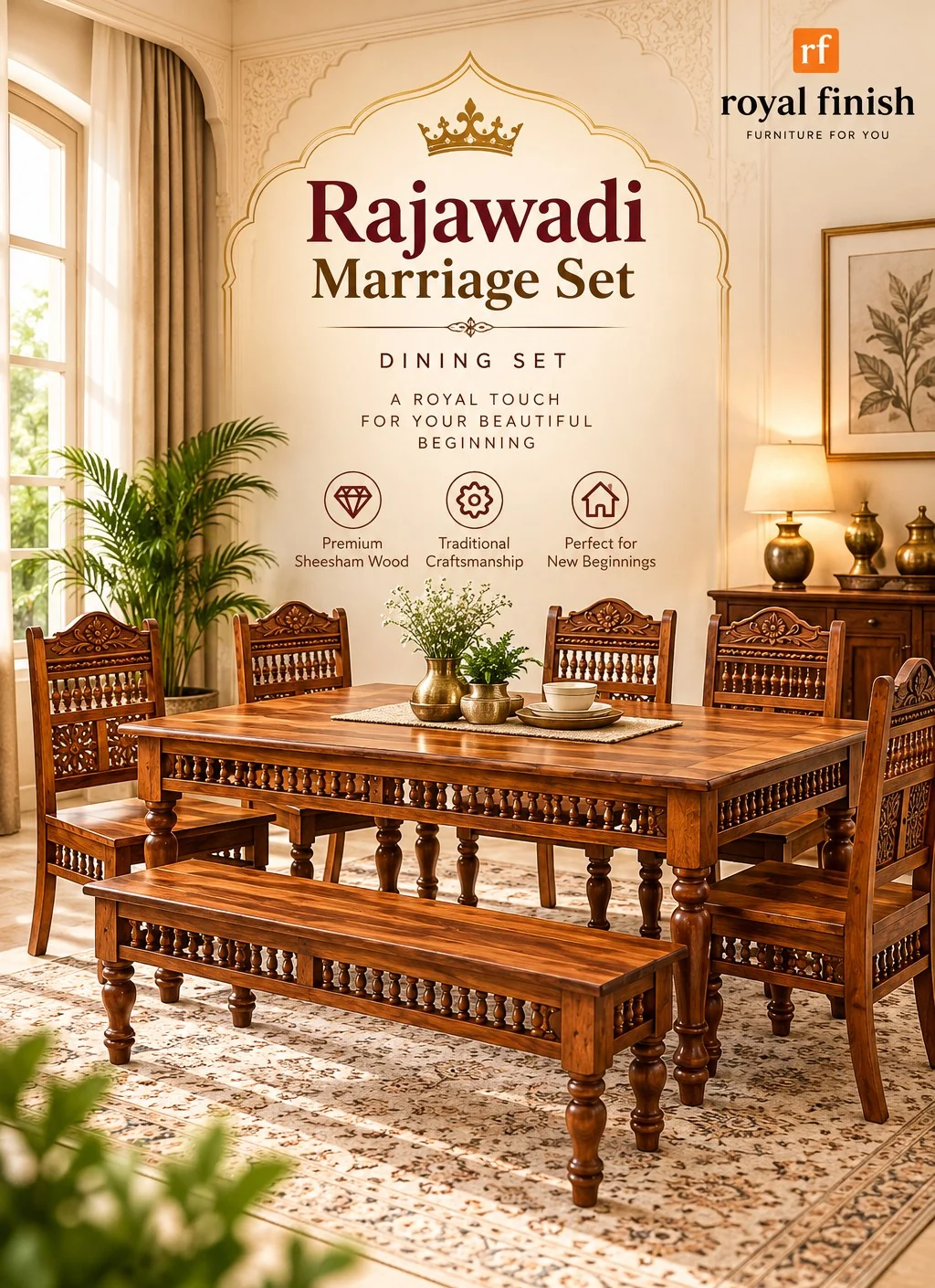 Rajawadi Marriage Set catalogue page — Dining set