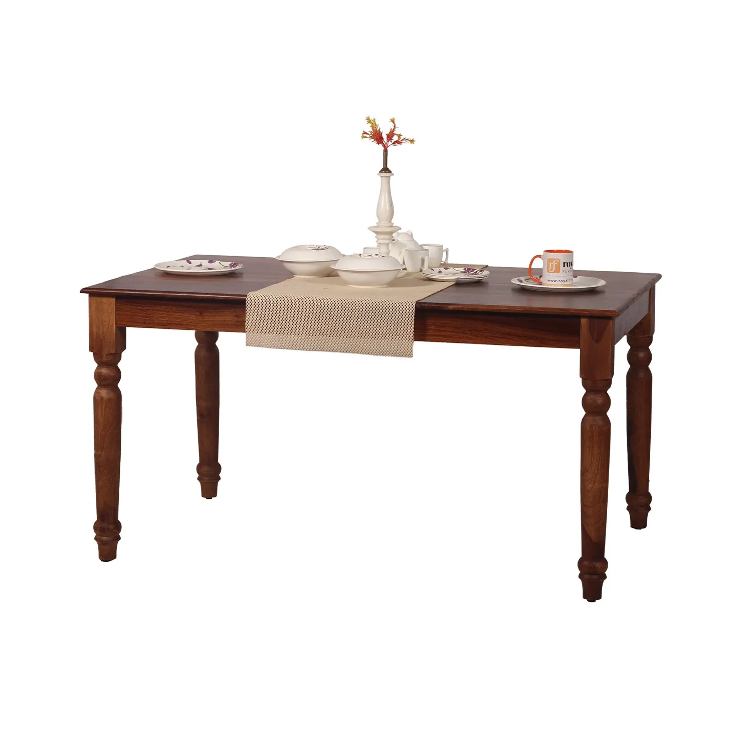 Royal Finish Artisan Dining Table in Natural Furniture Sheesham Wood sheesham dining table image 6