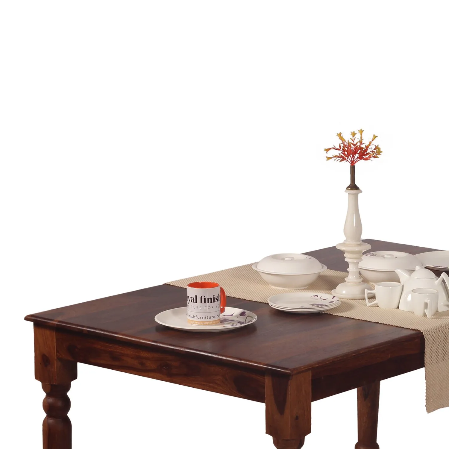 Royal Finish Artisan Dining Table in Natural Furniture Sheesham Wood sheesham dining table image 9