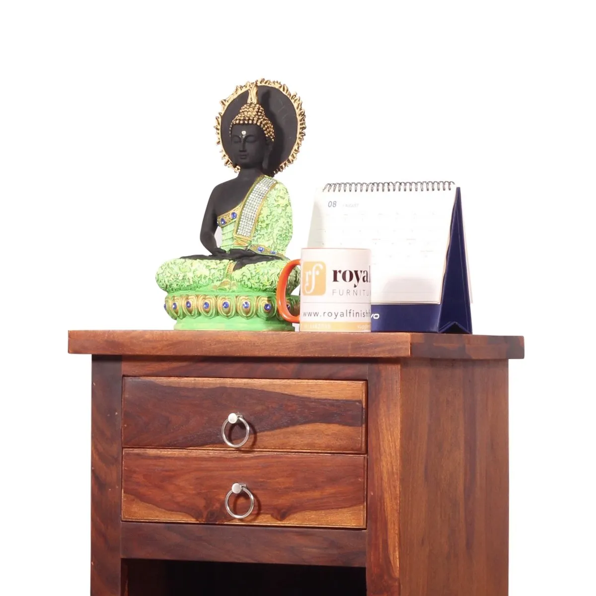 Royal Finish Santo Bedside Table In Furniture Sheesham Wood sheesham wood bed image 8