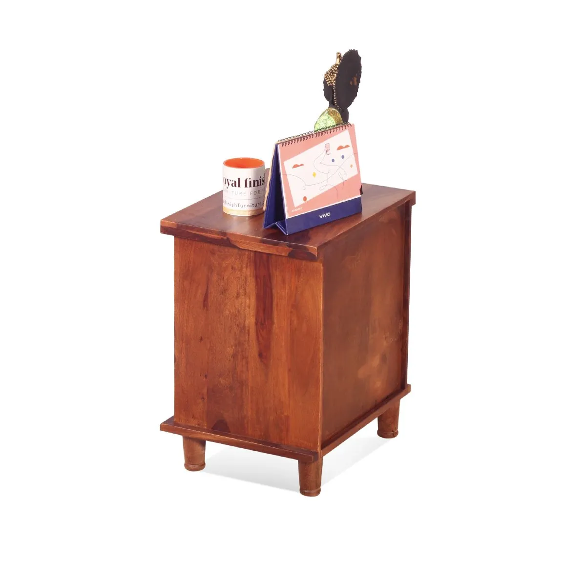 Royal Finish Santo Bedside Table In Furniture Sheesham Wood sheesham wood bed image 10