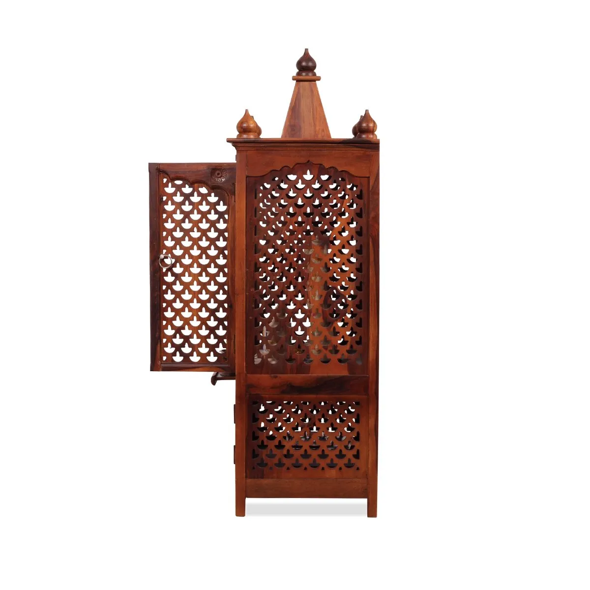 Royal Finish Carvo Temple with Door in Sheesham Wood with Matte Finished sheesham wood furniture image 10