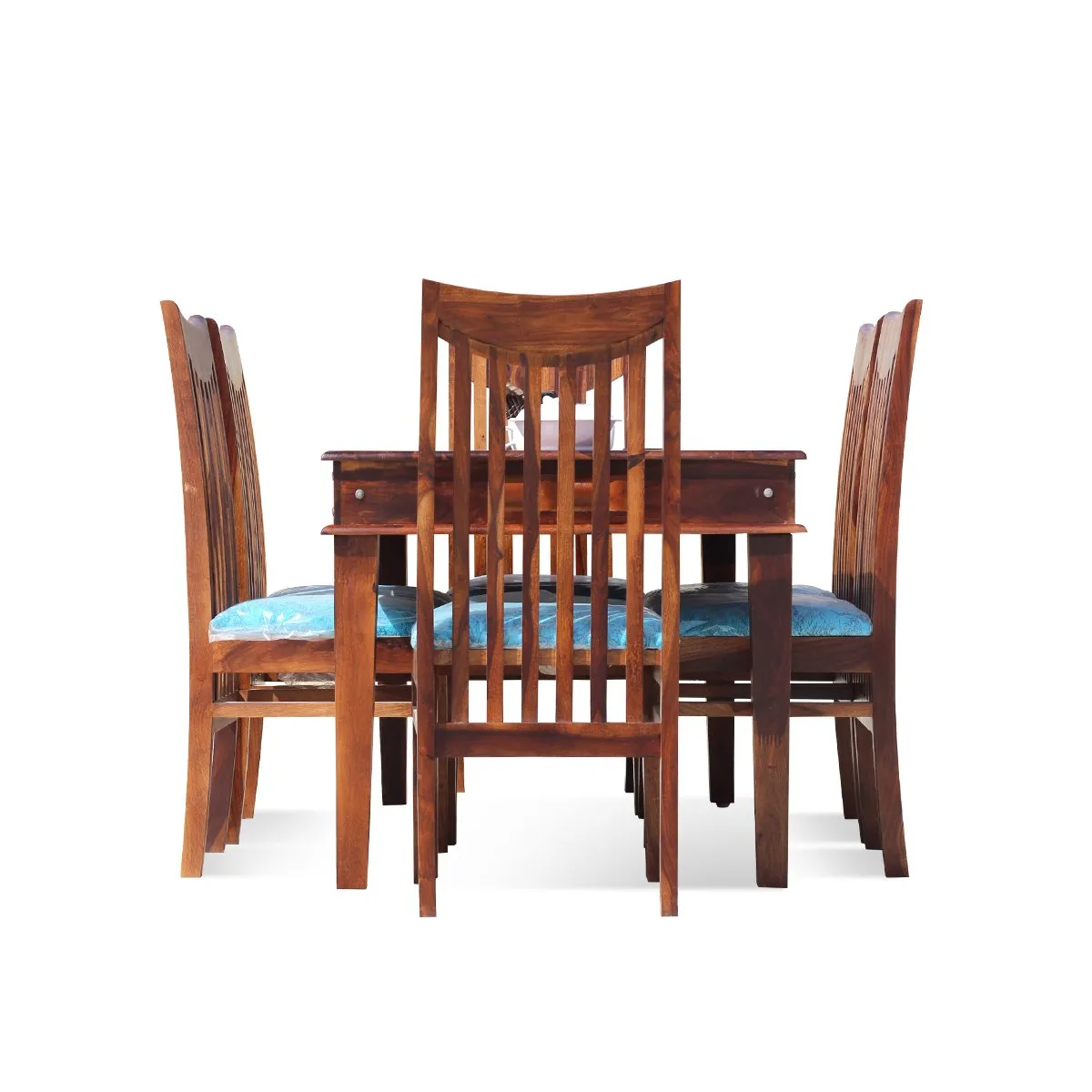 Royal Finish Wingo Niware 6 Seater Dining Set in Natural Premium Furniture sheesham dining table image 8