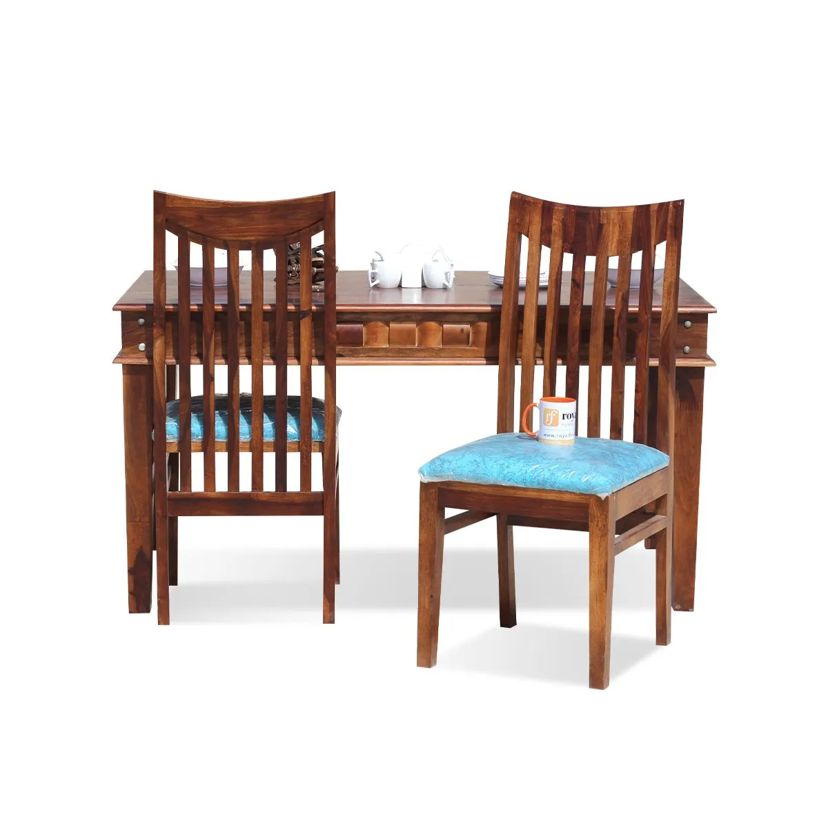 Royal Finish Wingo Niware 6 Seater Dining Set in Natural Premium Furniture sheesham dining table image 9