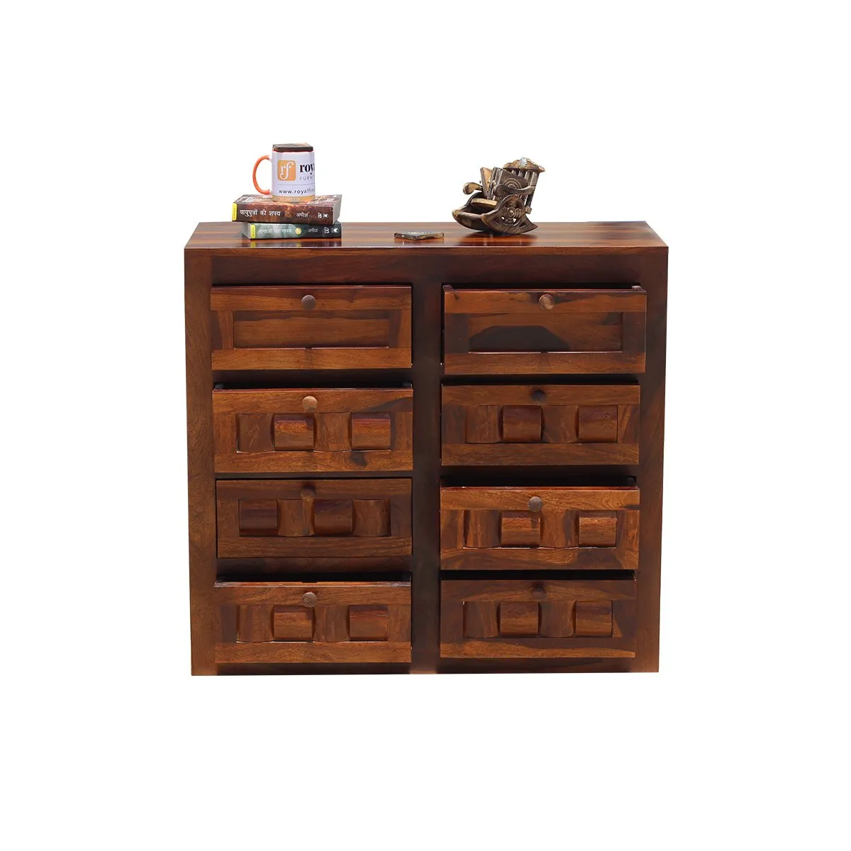 Royal Finish Modern Nivora Chest of Drawer in Sheesham Natural Colour sheesham wood furniture image 6