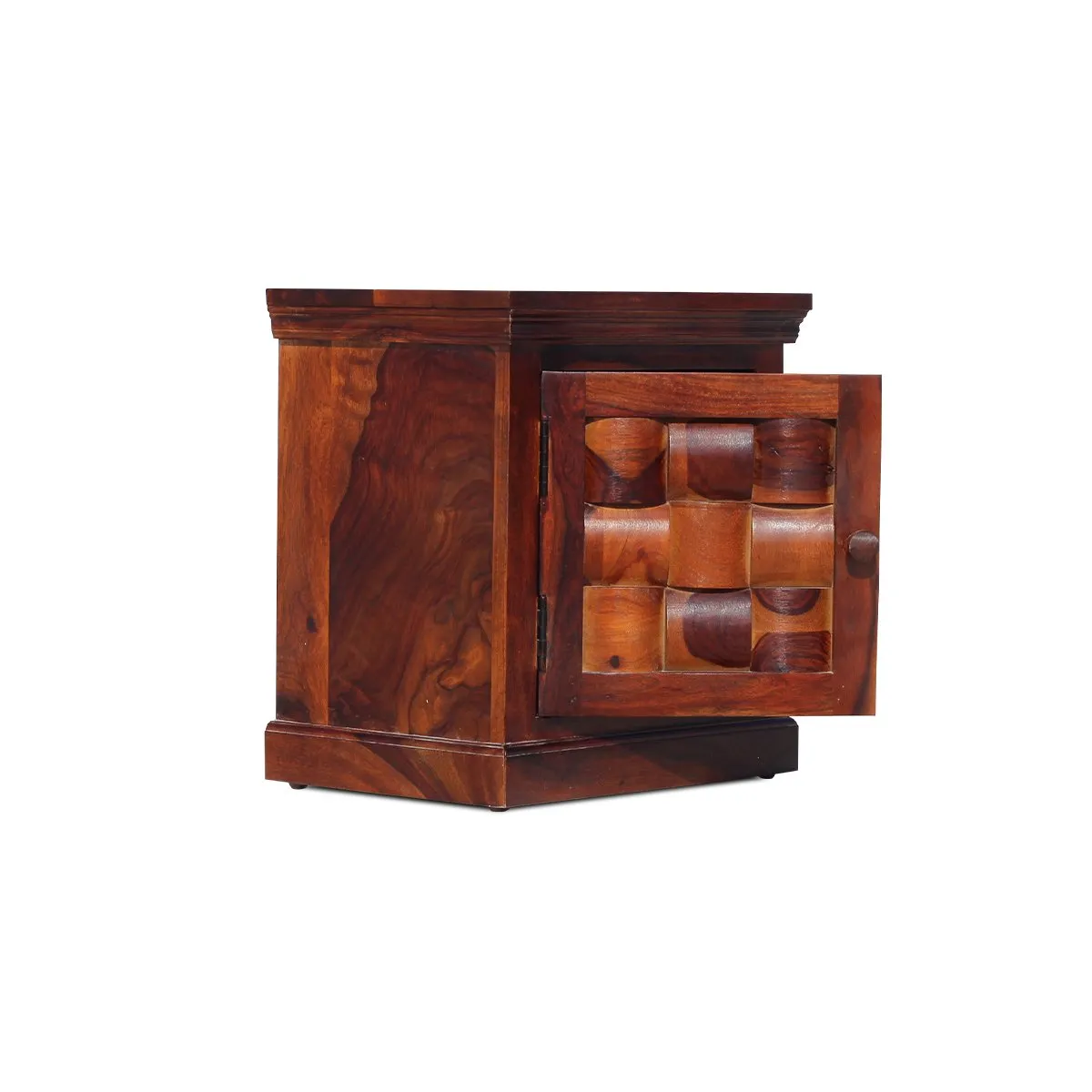 Royal Finish Mini Nivora Bedside Table In Furniture Sheesham Wood sheesham wood bed image 5