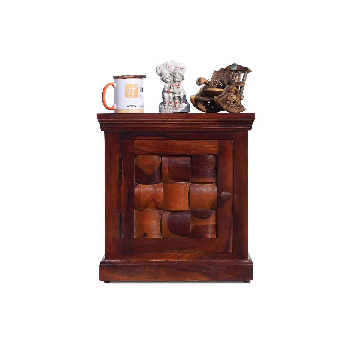 Royal Finish Mini Nivora Bedside Table In Furniture Sheesham Wood sheesham wood bed image 6