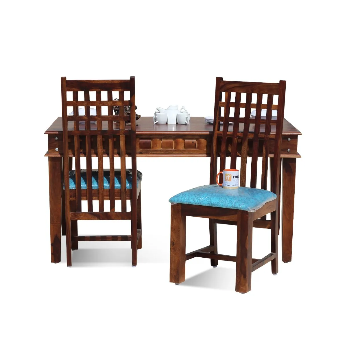 Royal Finish Zen 4 Seater Dining in Sheesham with Natural Color Matte Finished sheesham dining table image 10