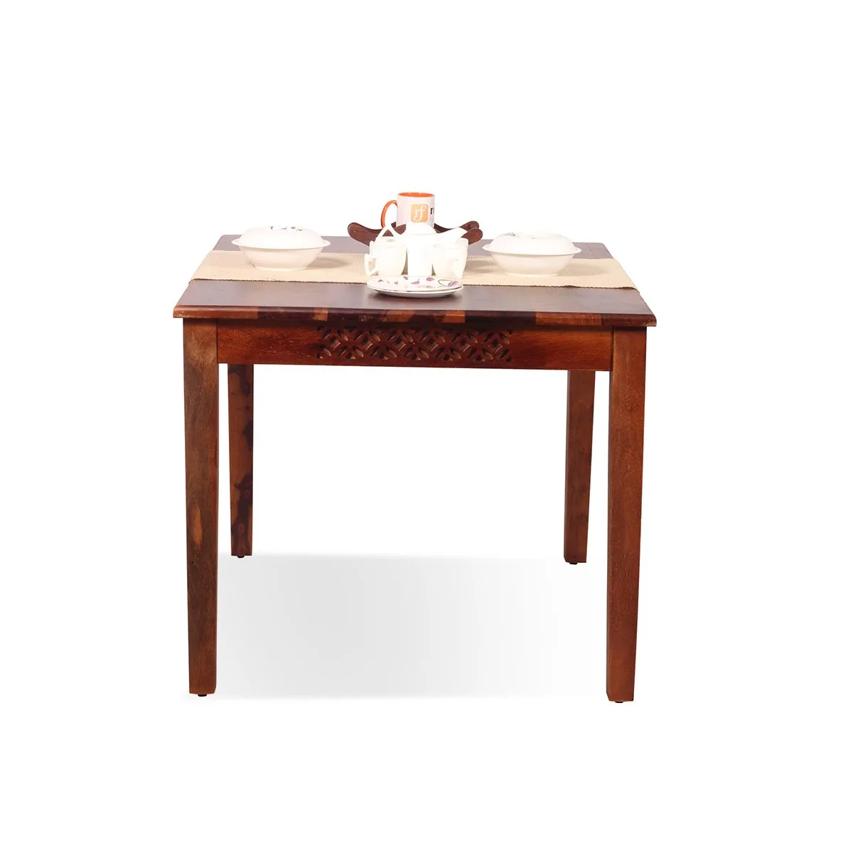 Royal Finish Carvo Dining Table in Natural Furniture Sheesham Wood sheesham dining table image 9