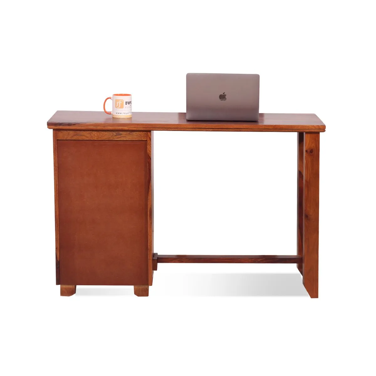 Royal Finish Carvo design Study Table in Natural Colour in Sheesham Wood wooden study table image 12