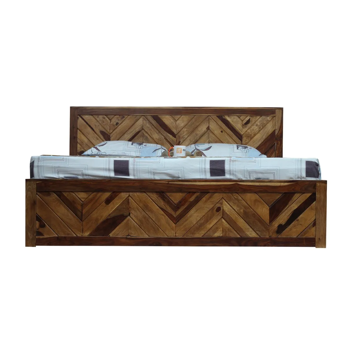 Royal Finish Vesto King Storage Bed In Solid Sheesham Wood sheesham wood bed image 10