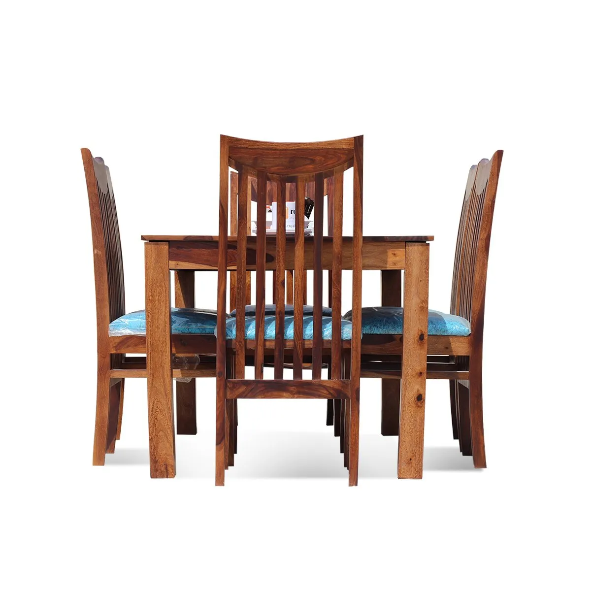 Royal Finish Serene 6 Seater Dining Set in Natural Premium Furniture sheesham dining table image 8