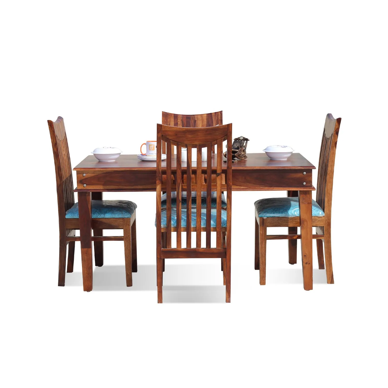 Royal Finish Wingo Dining in Sheesham with Natural Color Matte Finished sheesham dining table image 11