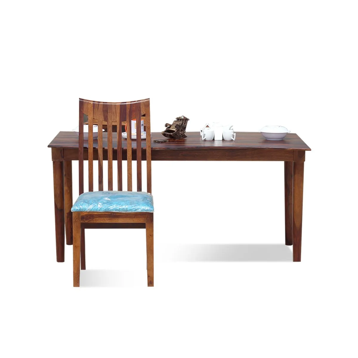 Royal Finish Deco 6 Seater Dining Set in Natural Premium Furniture Sheesham Wood sheesham dining table image 8