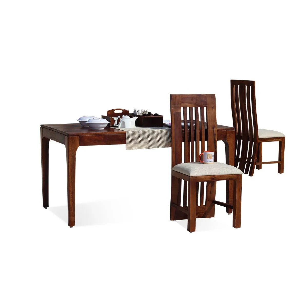 Royal Finish Selope 4 Seater Dining Set in Natural Furniture Sheesham Wood sheesham dining table image 8