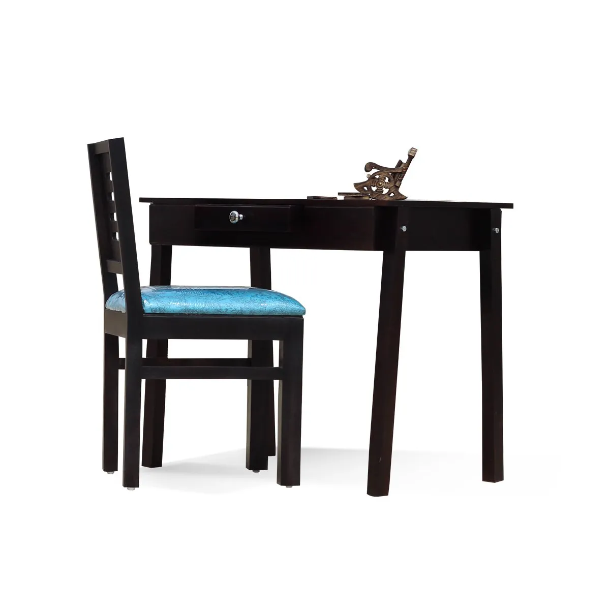 Royal Finish Noir Tuxido Study Table With Capsuliec Chair in Furniture Sheesham wooden study table image 5