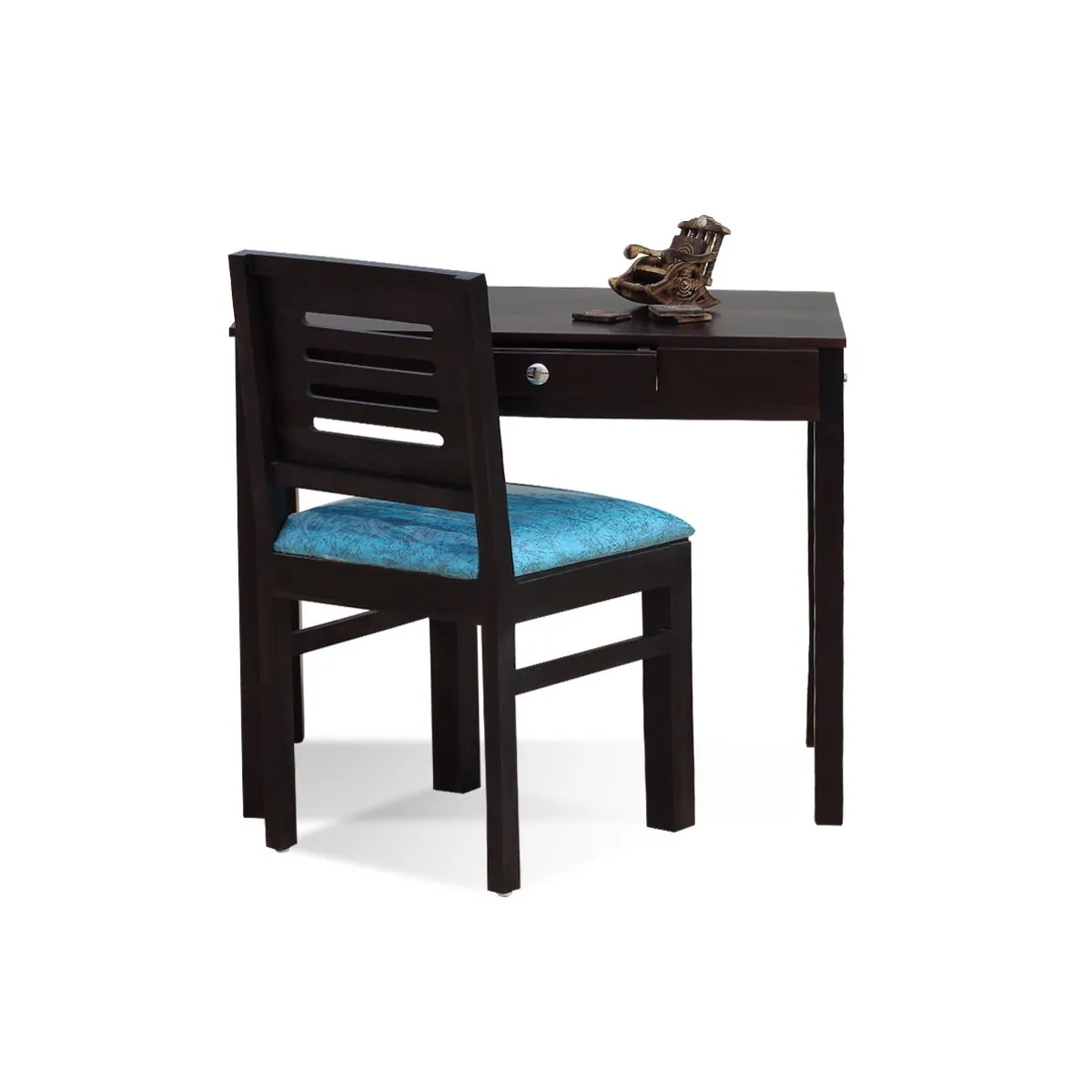 Royal Finish Noir Tuxido Study Table With Capsuliec Chair in Furniture Sheesham wooden study table image 6