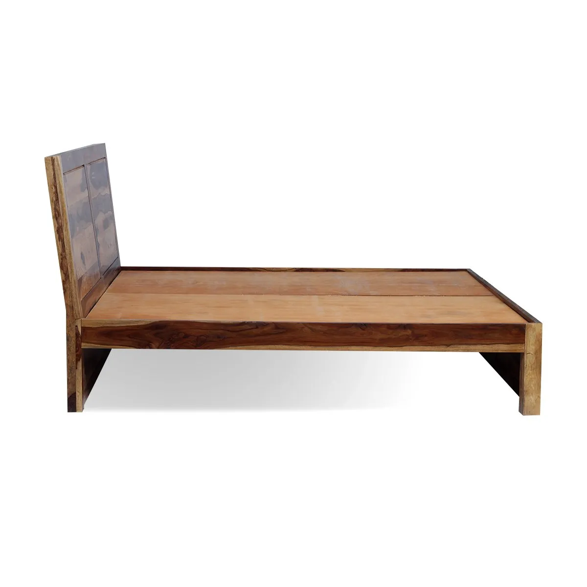 Royal Finish Simpaley King Without Storage Bed In Solid Sheesham Wood sheesham wood bed image 10