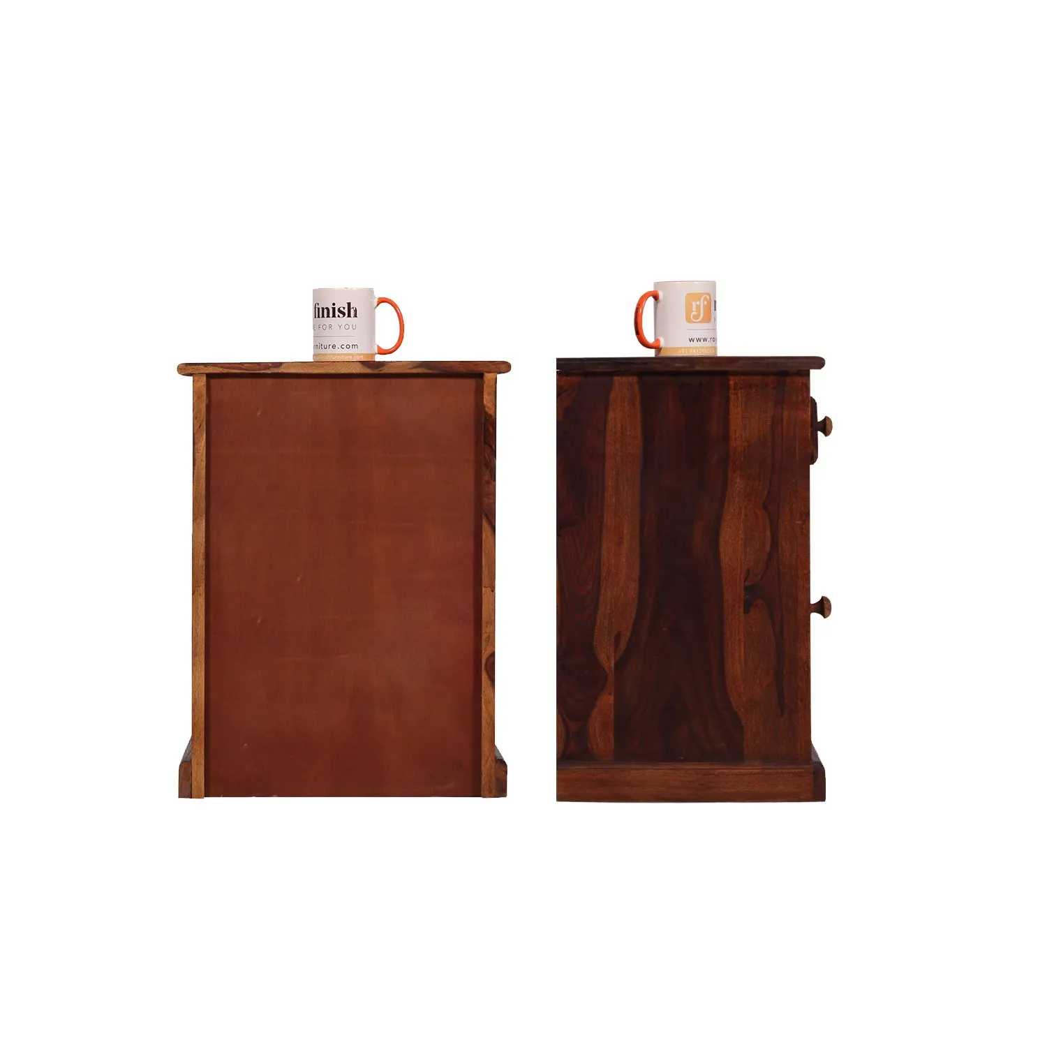 Royal Finish Nivora Double Bedside Table In Furniture Sheesham Wood sheesham wood bed image 6