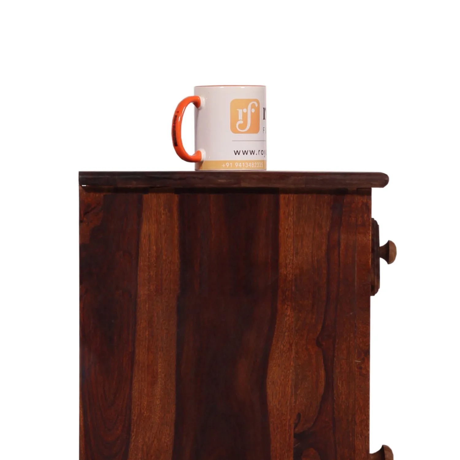 Royal Finish Nivora Bedside Table In Furniture Sheesham Wood sheesham wood bed image 10