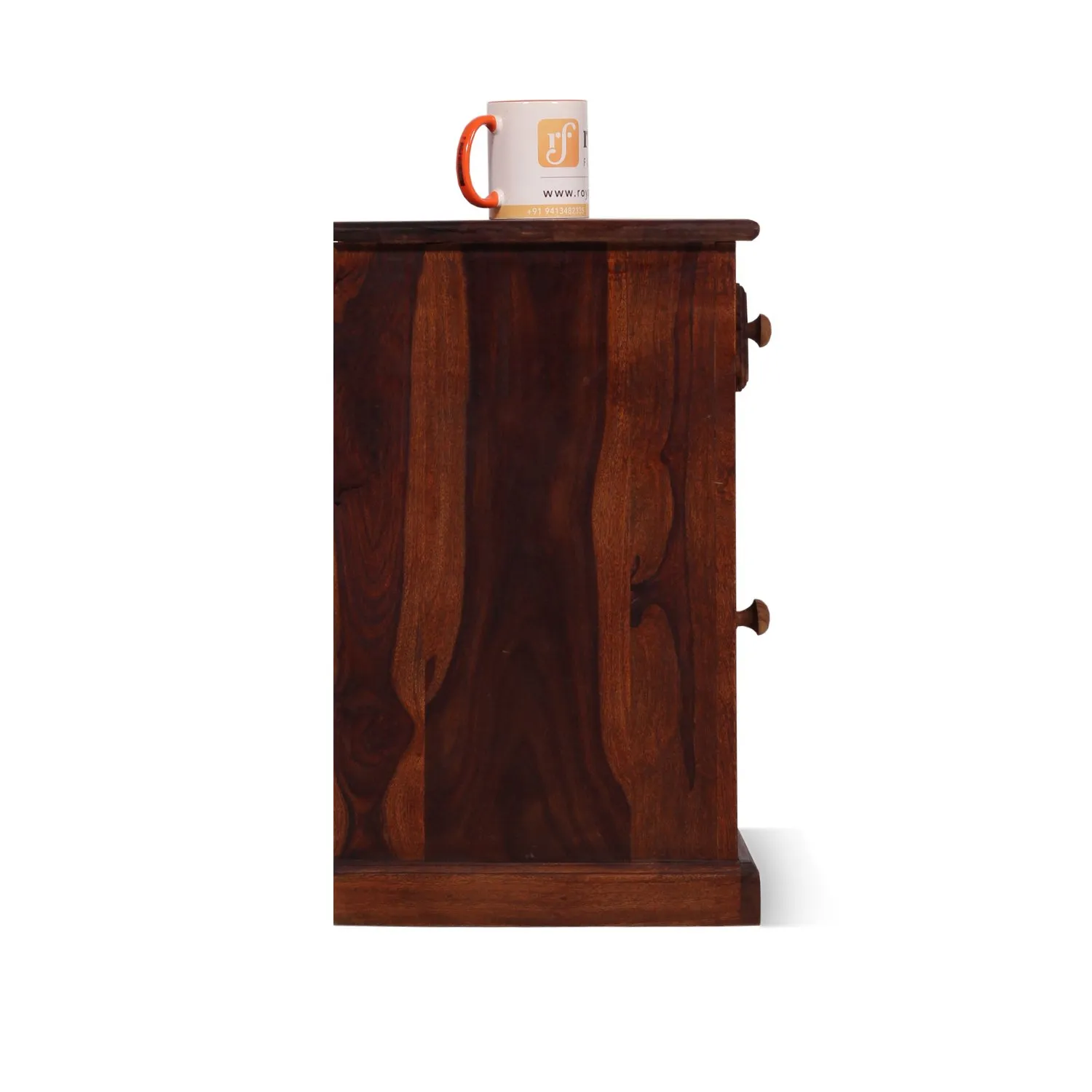 Royal Finish Nivora Bedside Table In Furniture Sheesham Wood sheesham wood bed image 11