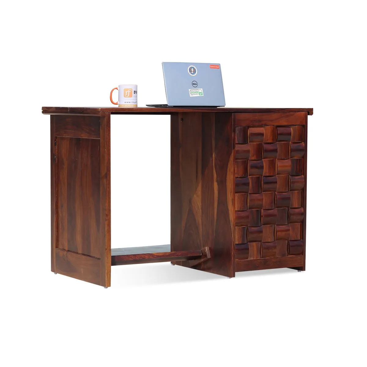 Royal Finish Nivora design Both Side Study Table in Furniture Sheesham wooden study table image 5