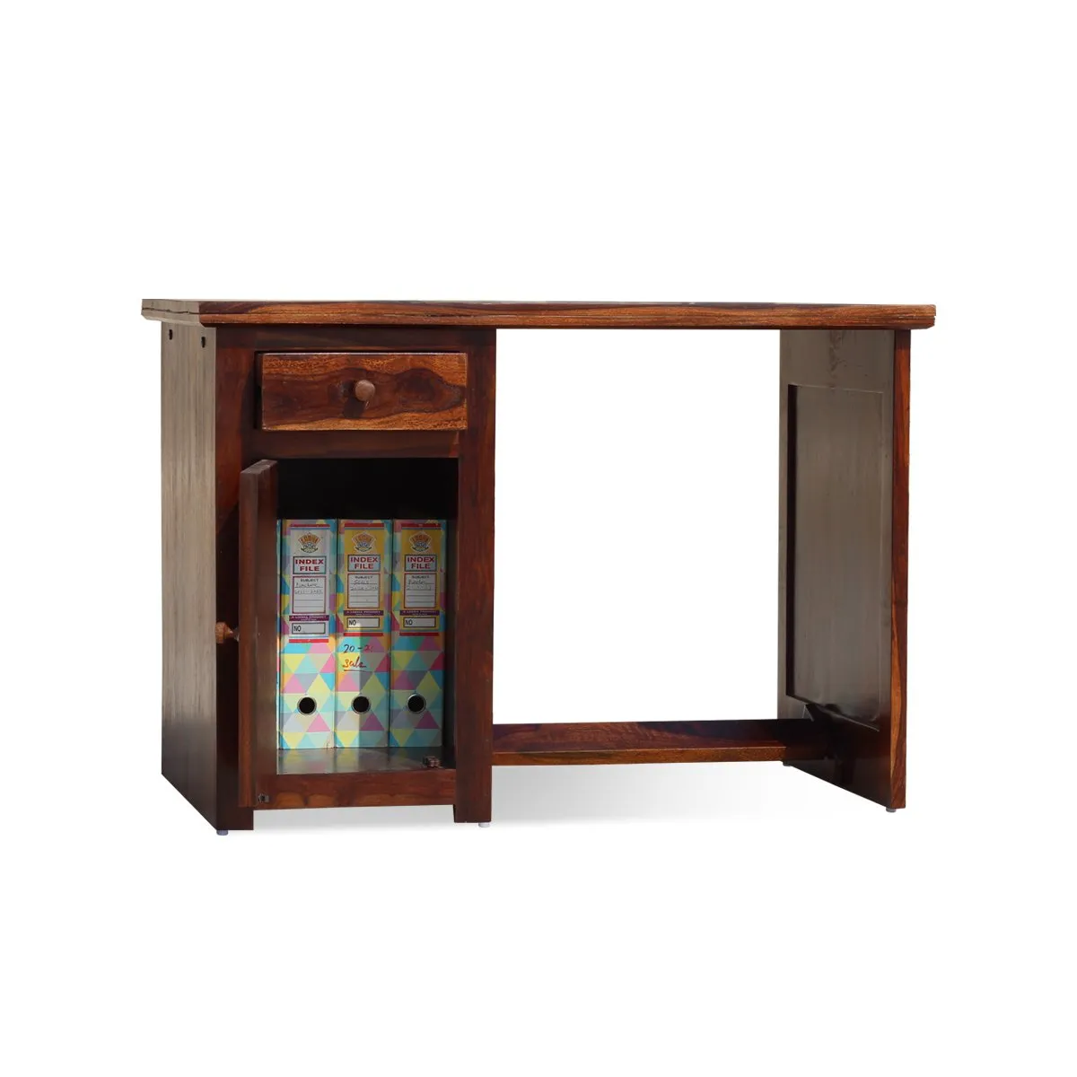 Royal Finish Nivora design Both Side Study Table in Furniture Sheesham wooden study table image 9
