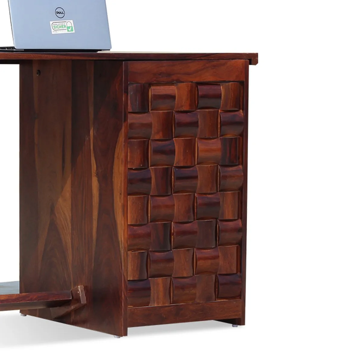 Royal Finish Nivora design Both Side Study Table in Furniture Sheesham wooden study table image 10