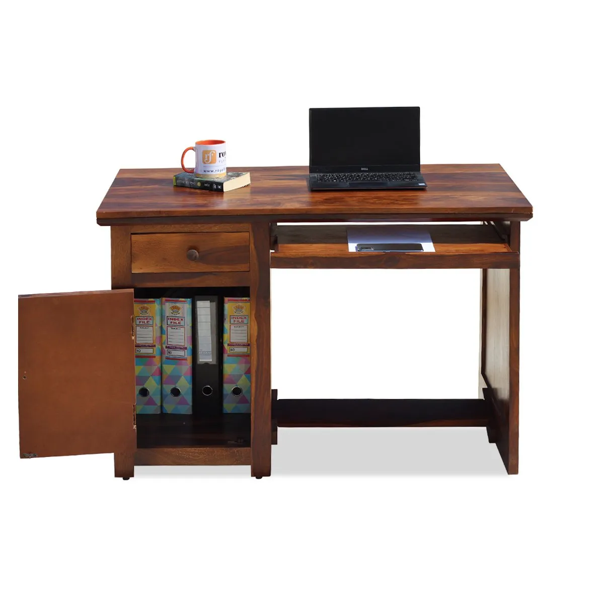 Royal Finish Nivora CT with Keyboard tray Study Table in Furniture Sheesham wooden study table image 7