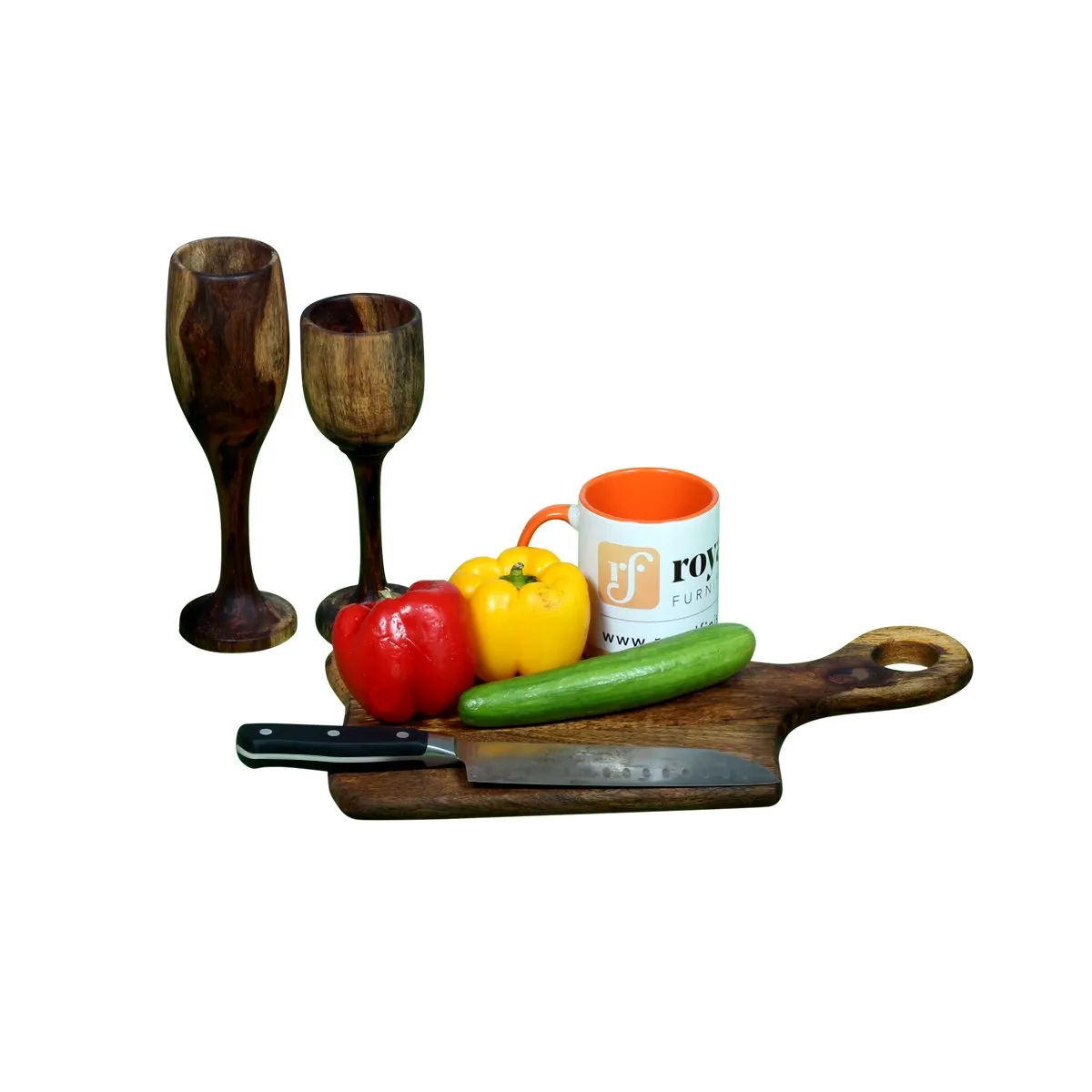 Royal Finish Cleave Chopping Board With Food Beverage Layer Protected Polished sheesham wood furniture image 4