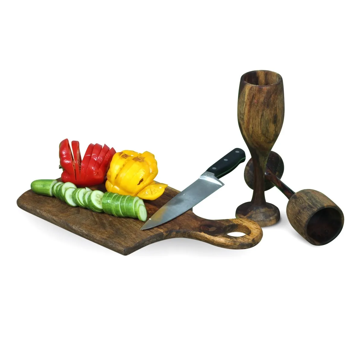 Royal Finish Cleave Chopping Board With Food Beverage Layer Protected Polished sheesham wood furniture image 6