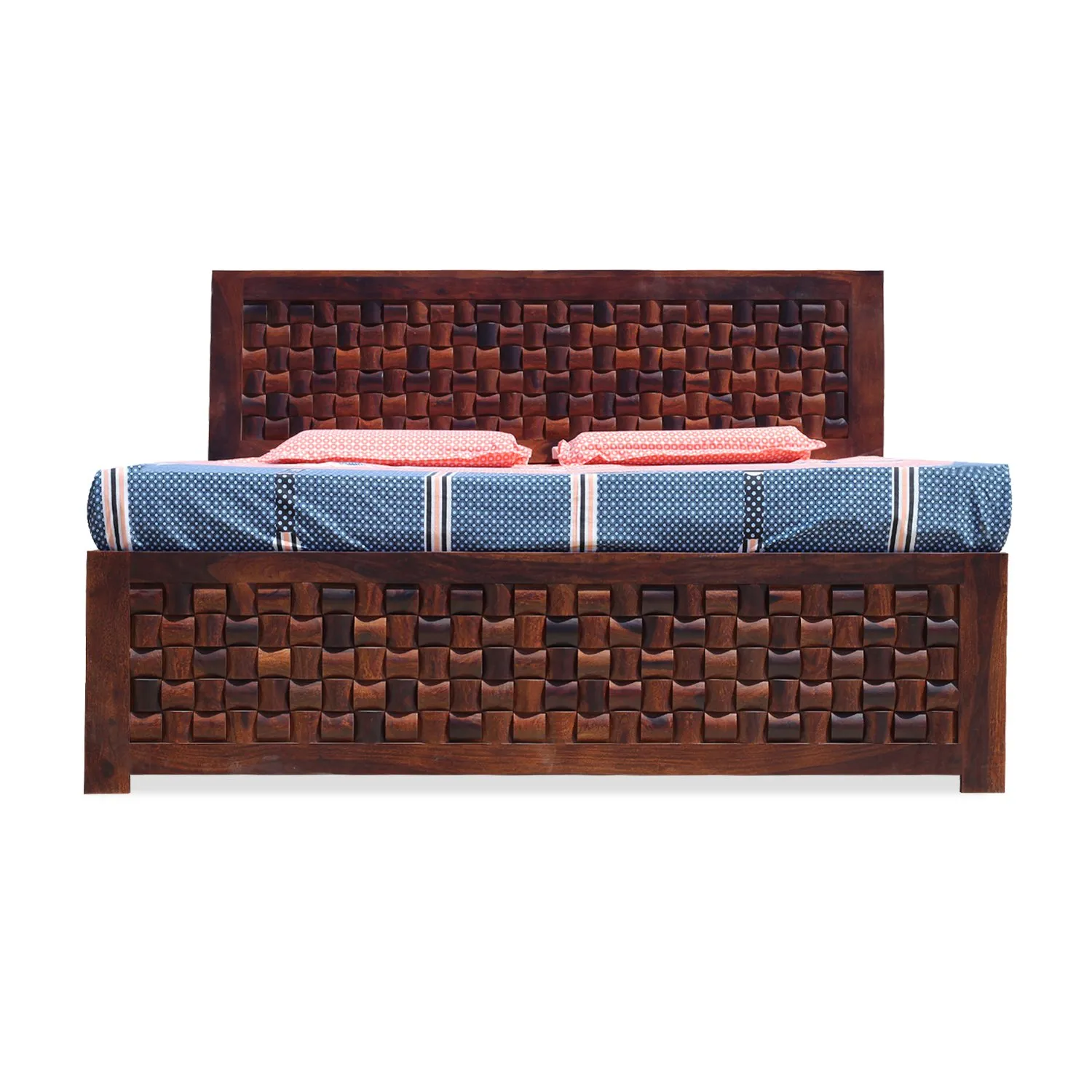 Royal Finish Nivora King Size Storage Bed In Solid Sheesham Wood in Matte Finish sheesham wood bed image 7