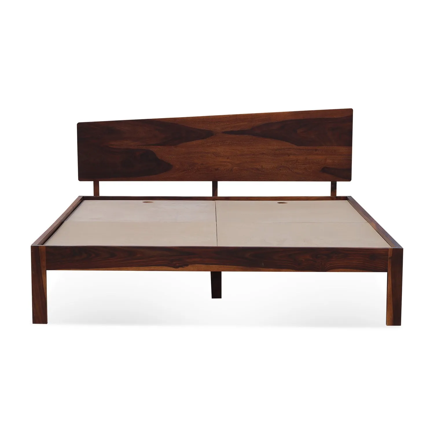 Royal Finish Upexico King Size Without Storage Bed In Solid Sheesham wood sheesham wood bed image 8