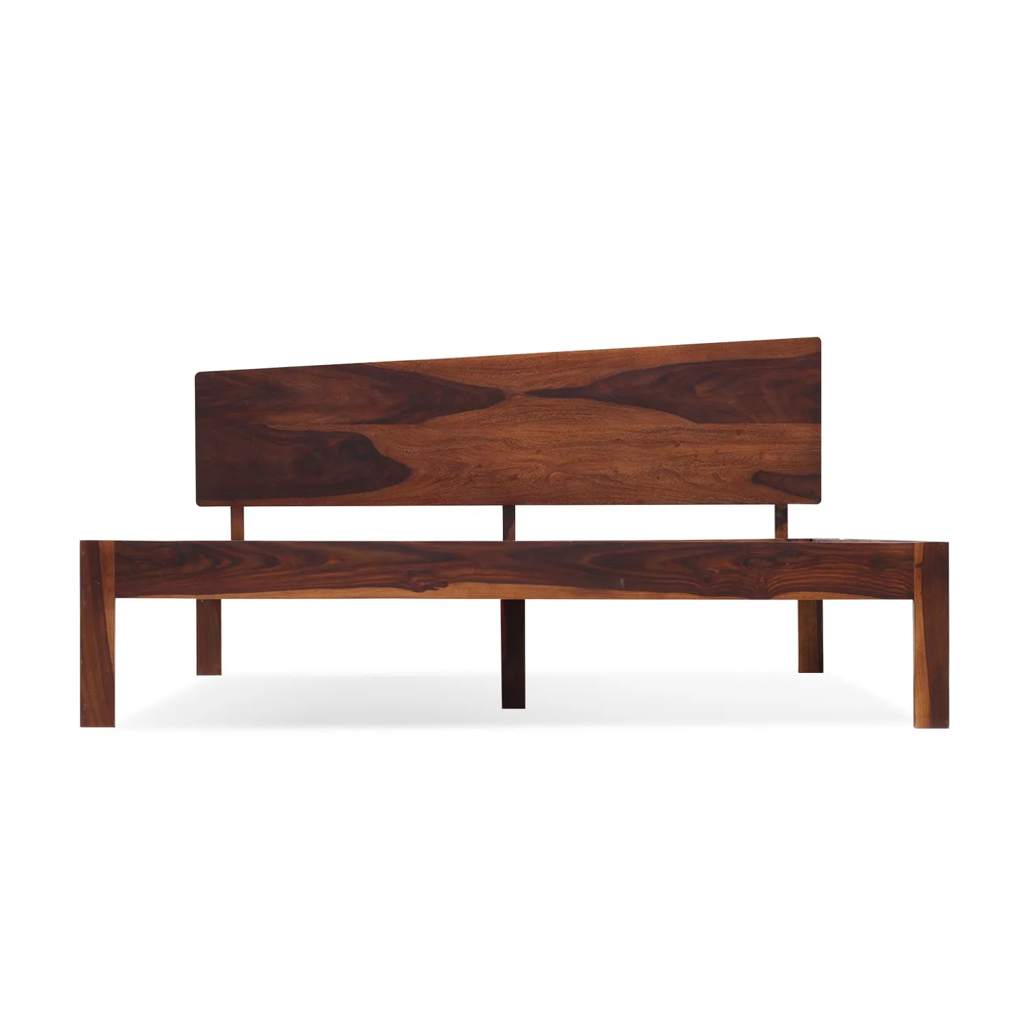 Royal Finish Upexico King Size Without Storage Bed In Solid Sheesham wood sheesham wood bed image 9
