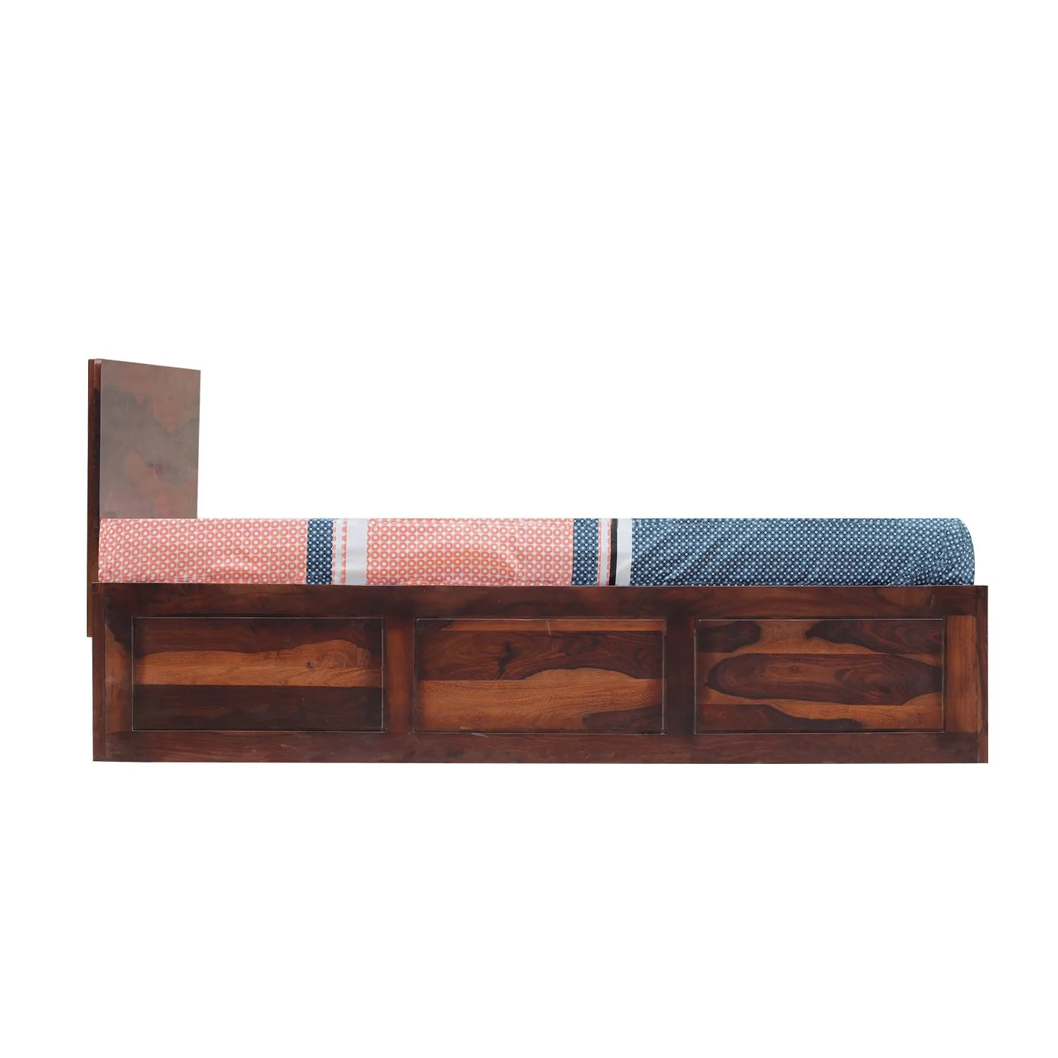 Royal Finish Alfriko King Size Storage Bed In Solid Sheesham wood sheesham wood bed image 6