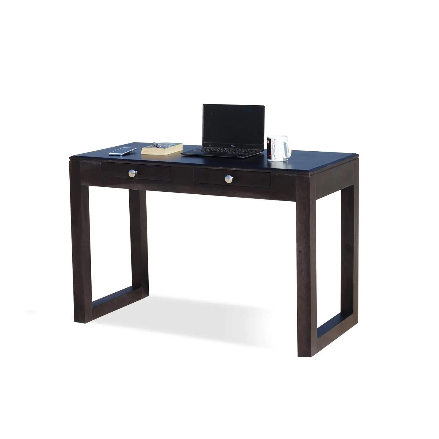 Royal Finish Two Drawer Raven Minimal Study Table in Funriture Sheesham Wood wooden study table image 5