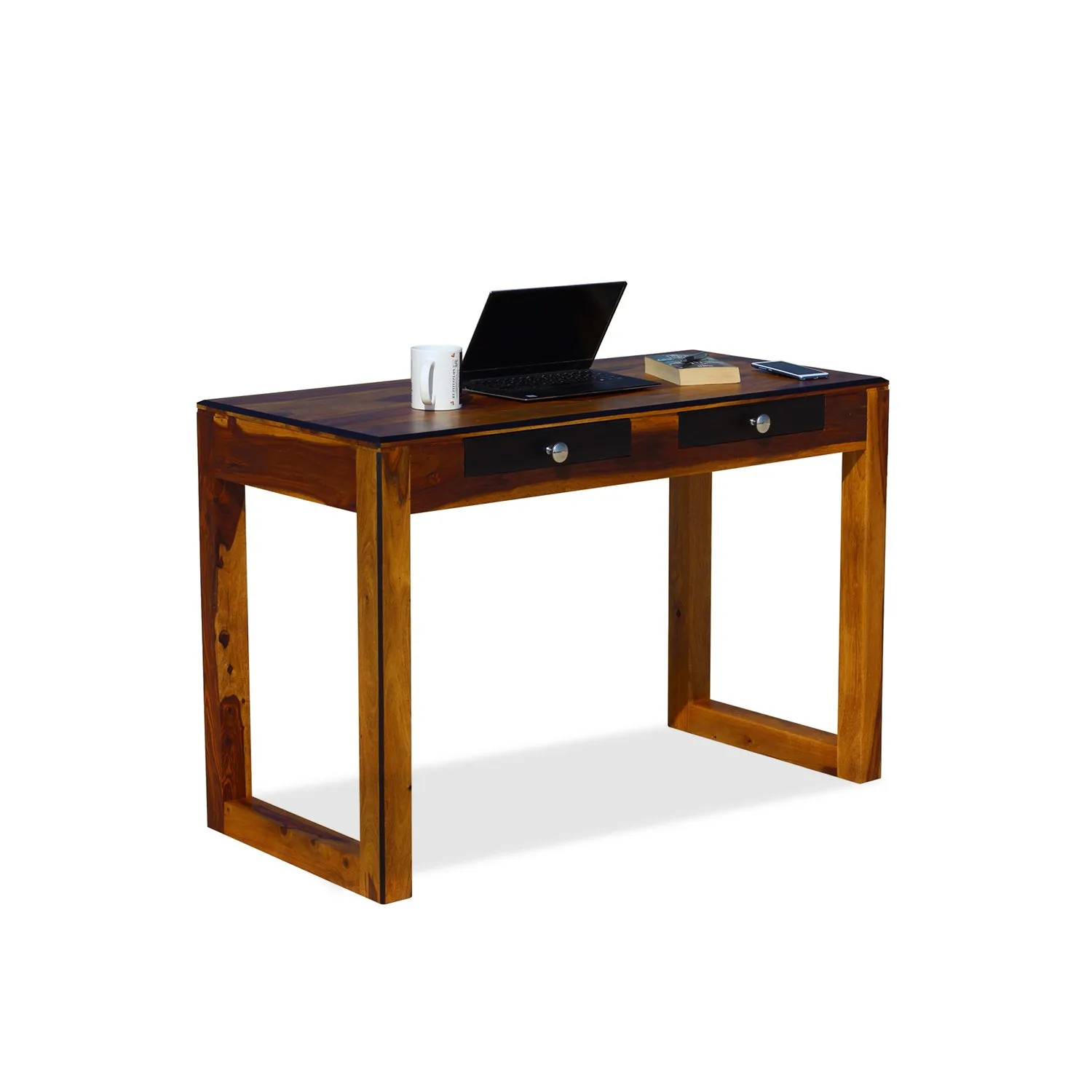 Royal Finish Two Drawer Picasso Minimal Study Table in Funriture Sheesham Wood wooden study table image 5