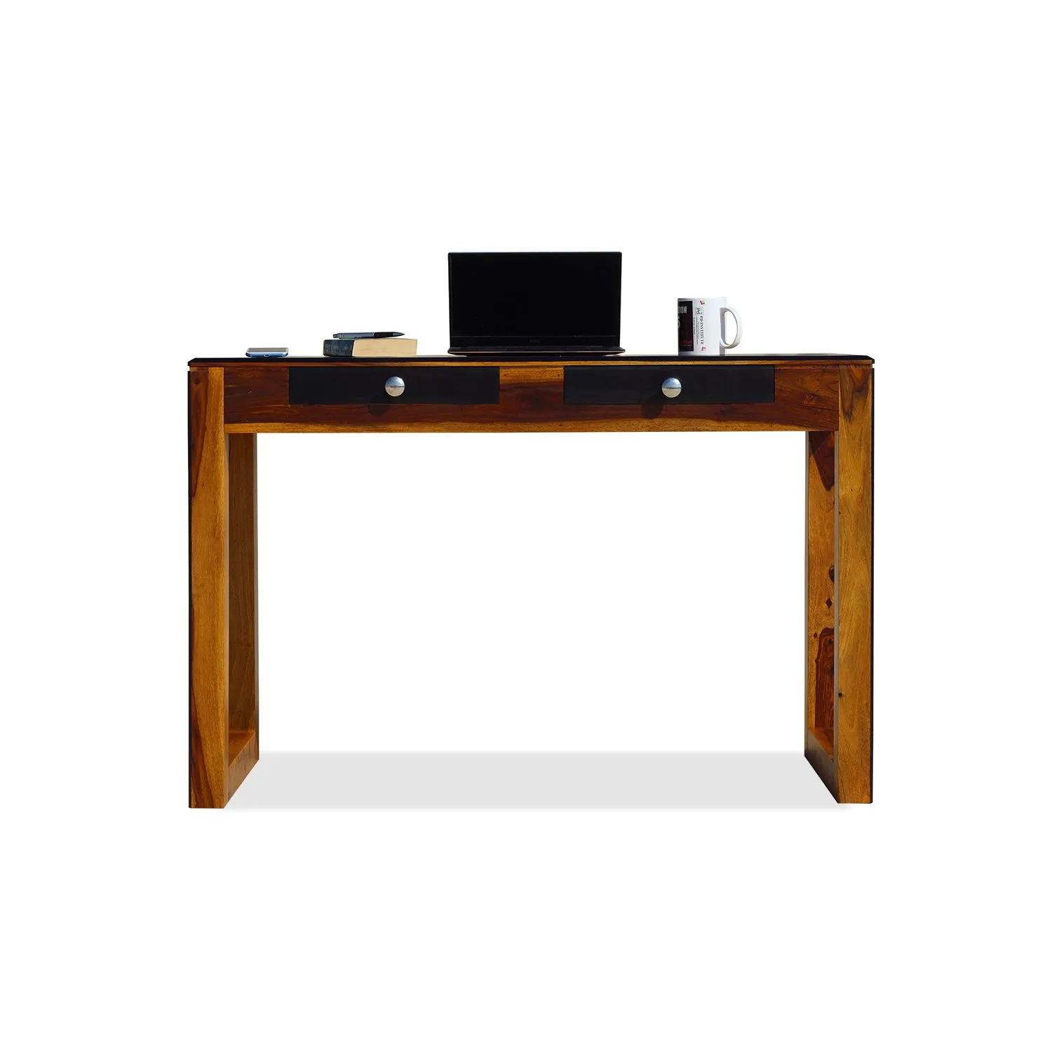 Royal Finish Two Drawer Picasso Minimal Study Table in Funriture Sheesham Wood wooden study table image 6