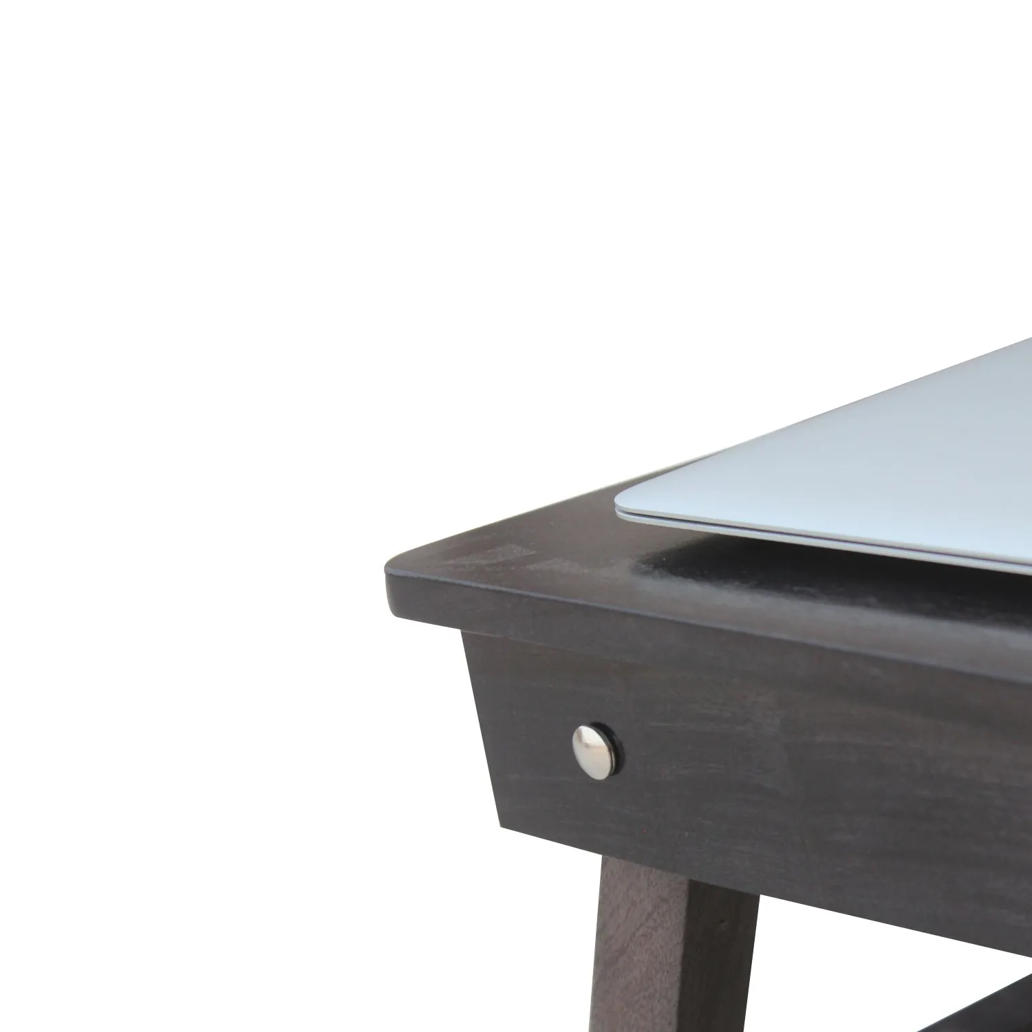 Royal Finish Simpla Morning Ashy Finish Foldable Study Table in Sheesham Wood wooden study table image 8