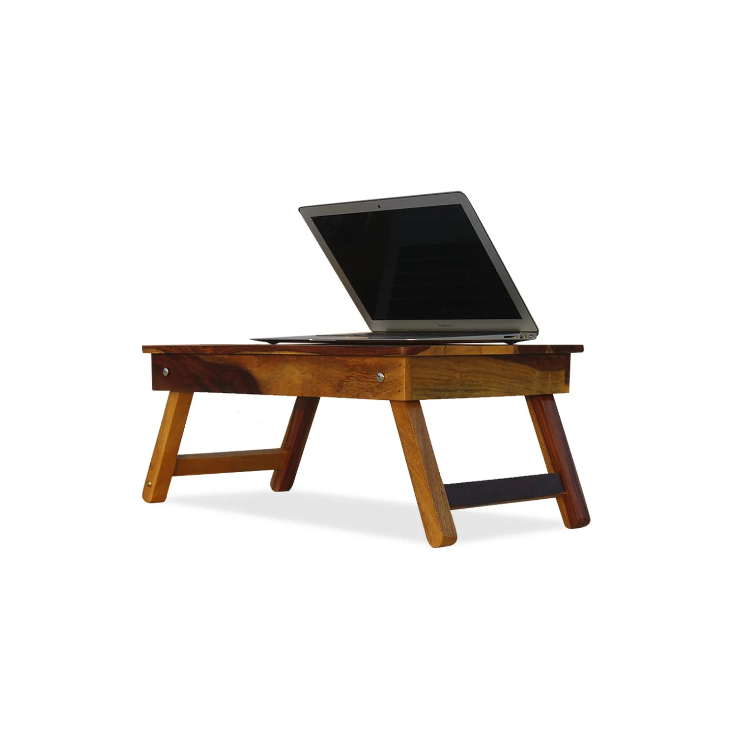 Royal Finish Simpla Morning Rosewood Foldable Study Table in Sheesha wooden study table image 3