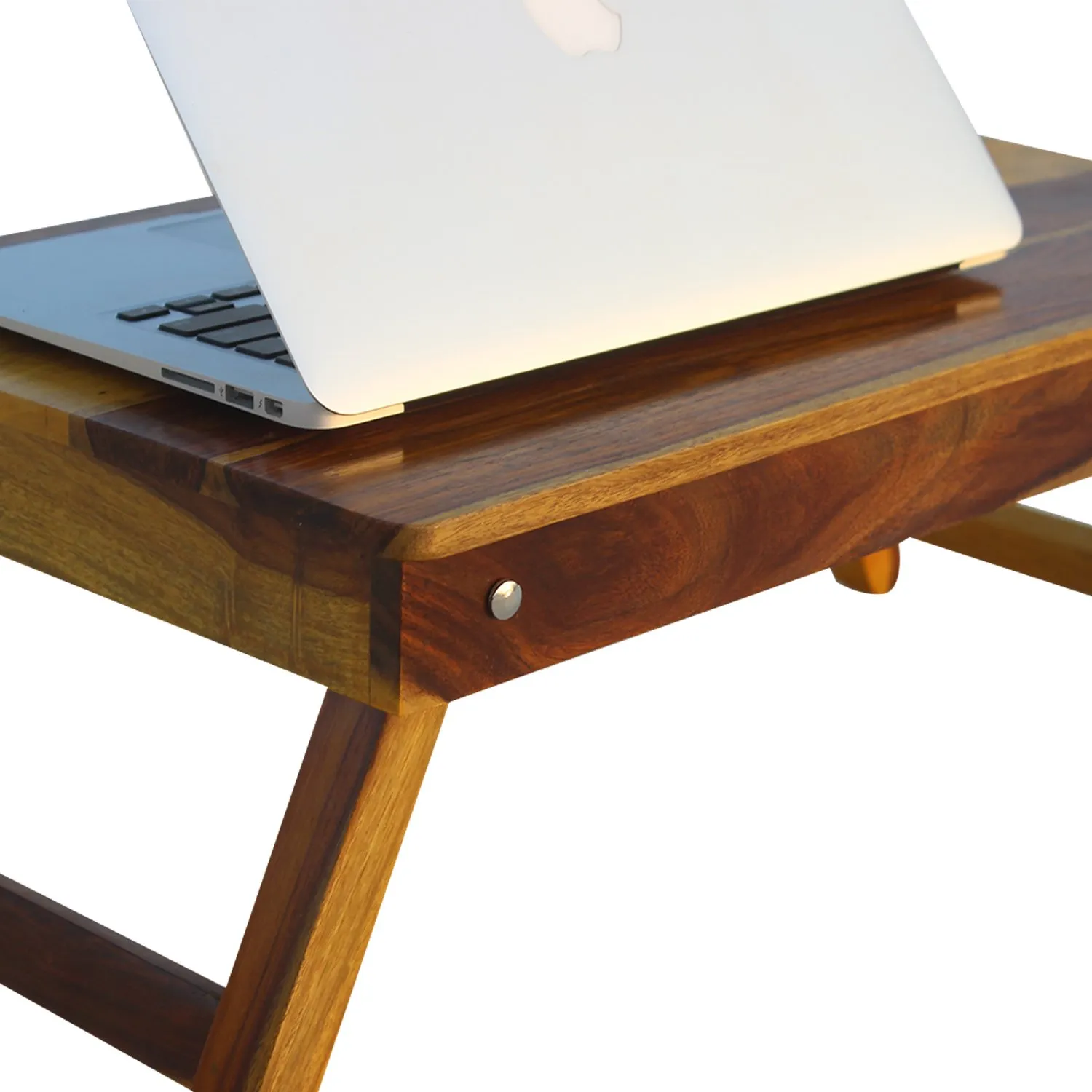 Royal Finish Simpla Morning Rosewood Foldable Study Table in Sheesha wooden study table image 5