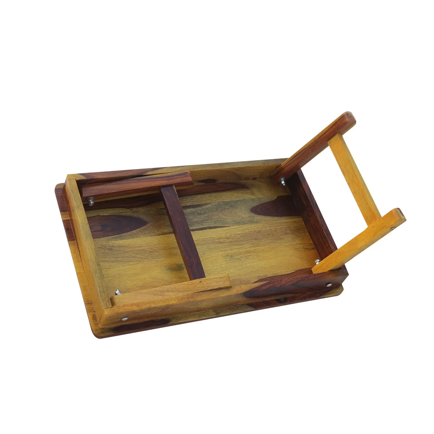Royal Finish Simpla Morning Rosewood Foldable Study Table in Sheesha wooden study table image 10