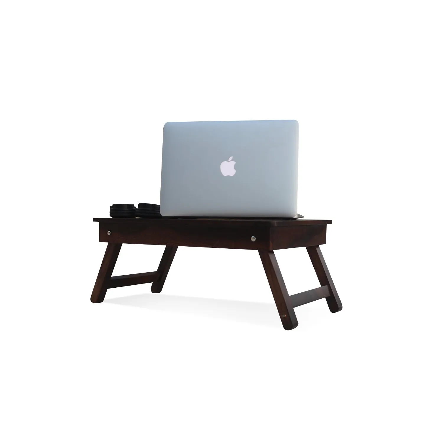 Royal Finish Simpla Morning Natural Finish Foldable Study Table in Sheesh wooden study table image 4