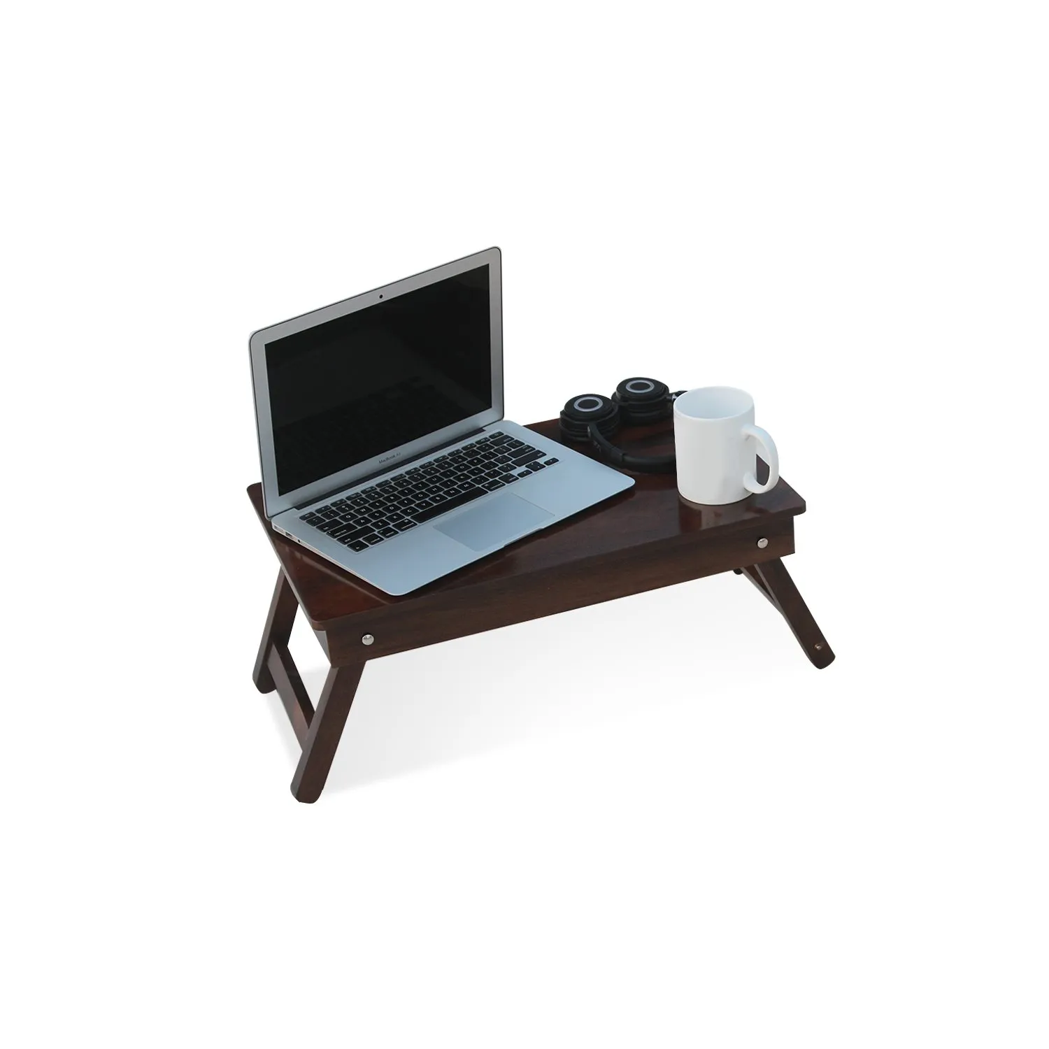 Royal Finish Simpla Morning Natural Finish Foldable Study Table in Sheesh wooden study table image 5