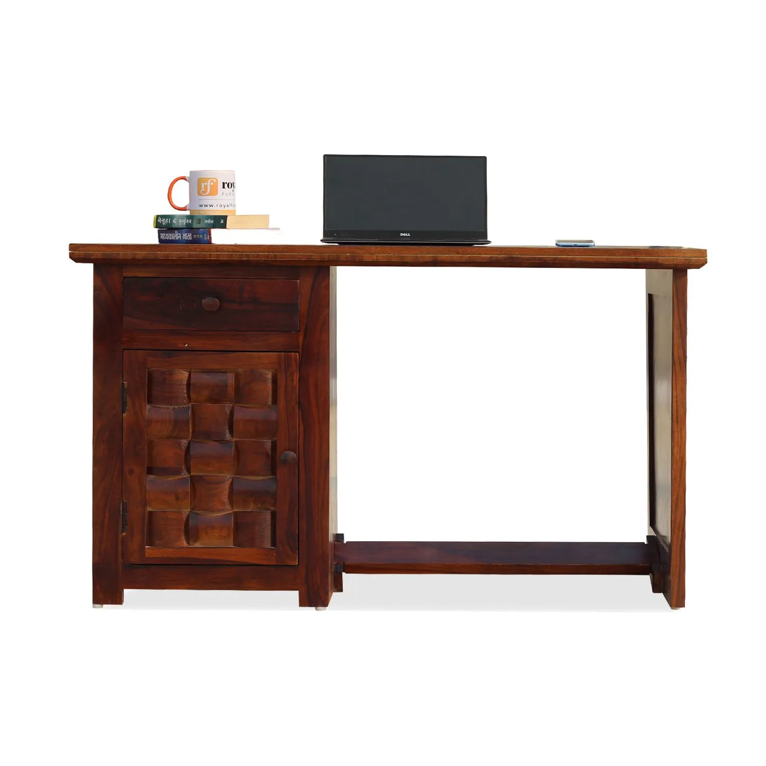 Royal Finish Nivora Study Table in Funriture Sheesham wooden study table image 3
