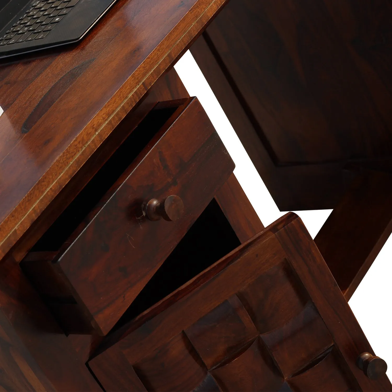 Royal Finish Nivora Study Table in Funriture Sheesham wooden study table image 8