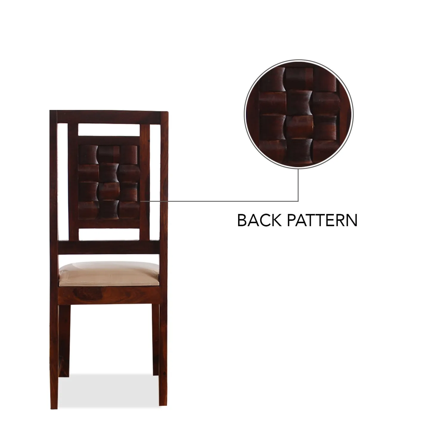 Royal Finish Nivora Chair in Funriture Sheesham Wood(Set of Two) sheesham wood furniture image 6