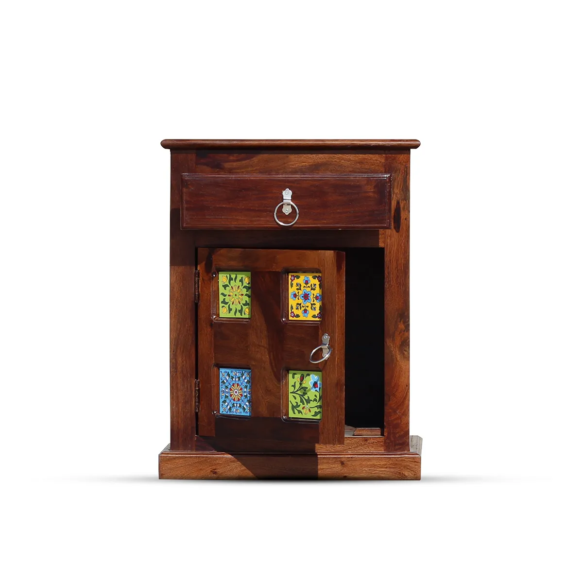 Royal Finish Kaliedo Bedside Table In Furniture Sheesham Wood sheesham wood bed image 3