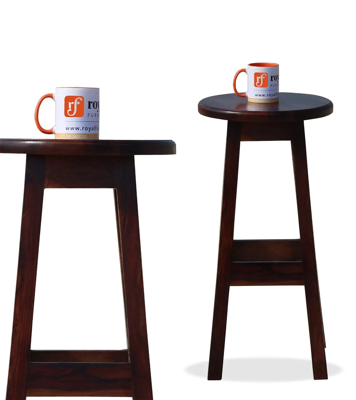 Royal Finish Solid Wood Bar Stool in Honey Oak Finish in Natural Wood wooden bar cabinet image 7